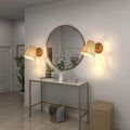 Petite applique murale en rotin clair, format chevet