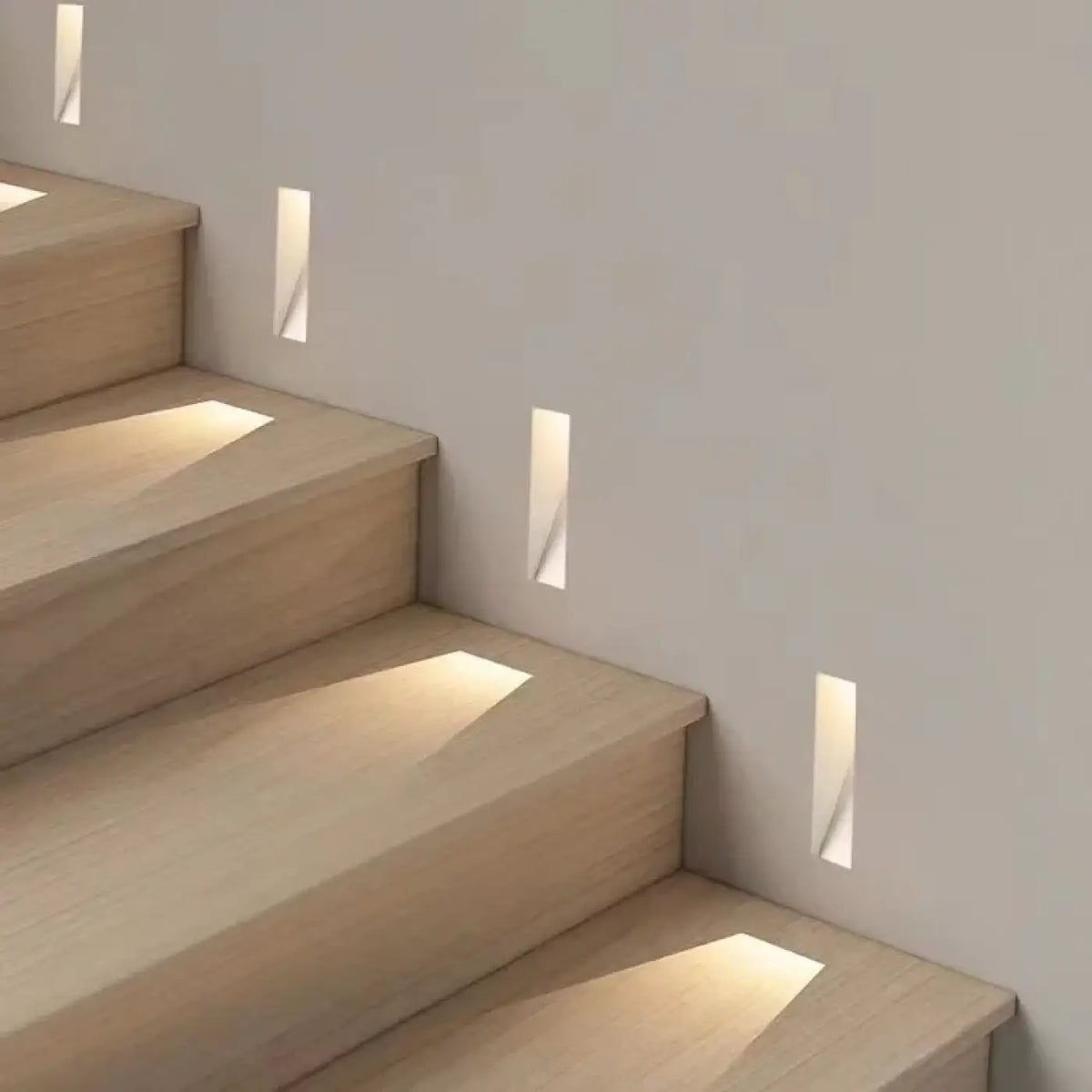 Petite applique murale rectangulaire pour escalier