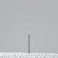 Piquet de jardin LED tige fine en aluminium noir, 30 ou 80 cm
