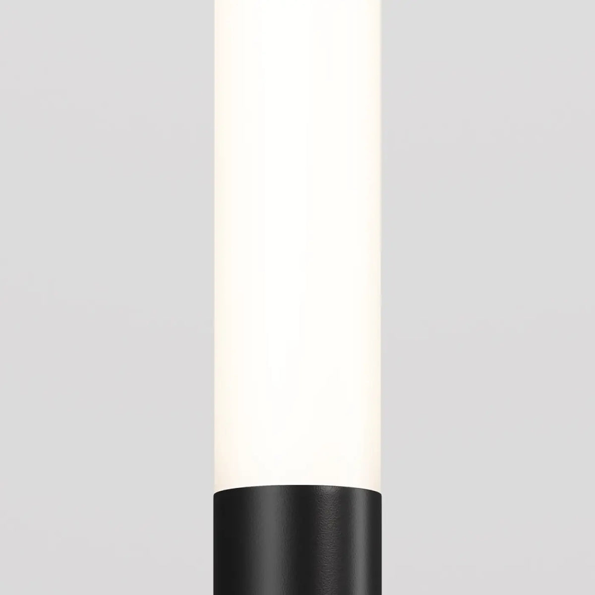 Piquet lumineux LED à tige fine en aluminium noir, 80 ou 100 cm
