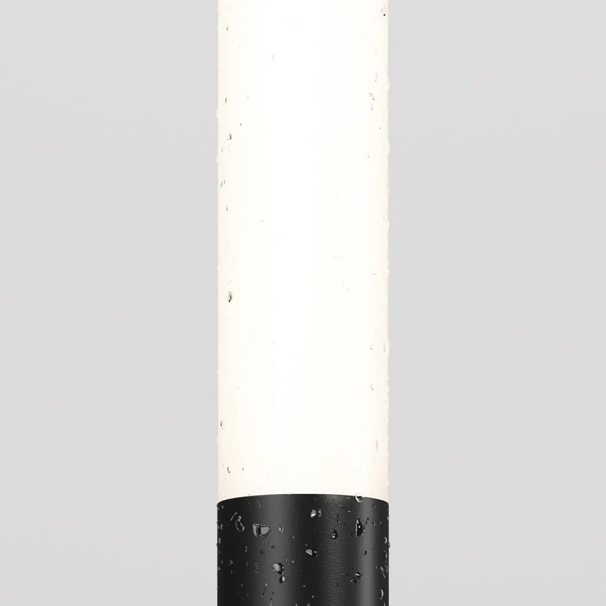 Piquet lumineux LED à tige fine en aluminium noir, 80 ou 100 cm