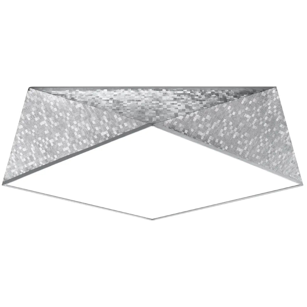 Plafonnier géométrique à facettes façon origami, trois tailles