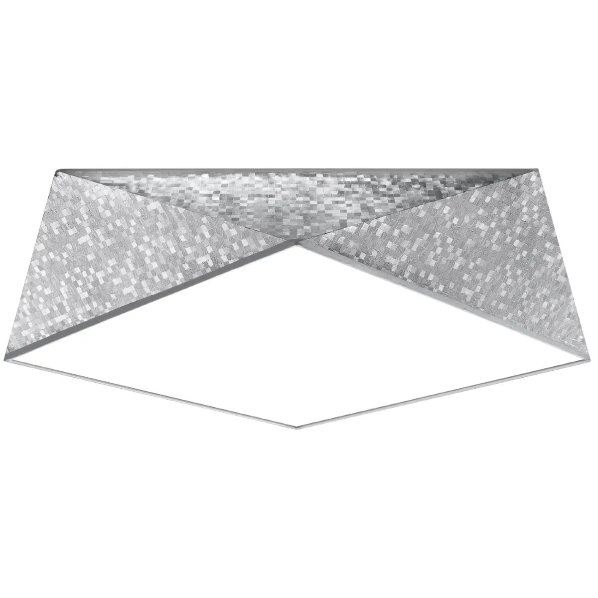 Plafonnier géométrique à facettes façon origami, trois tailles