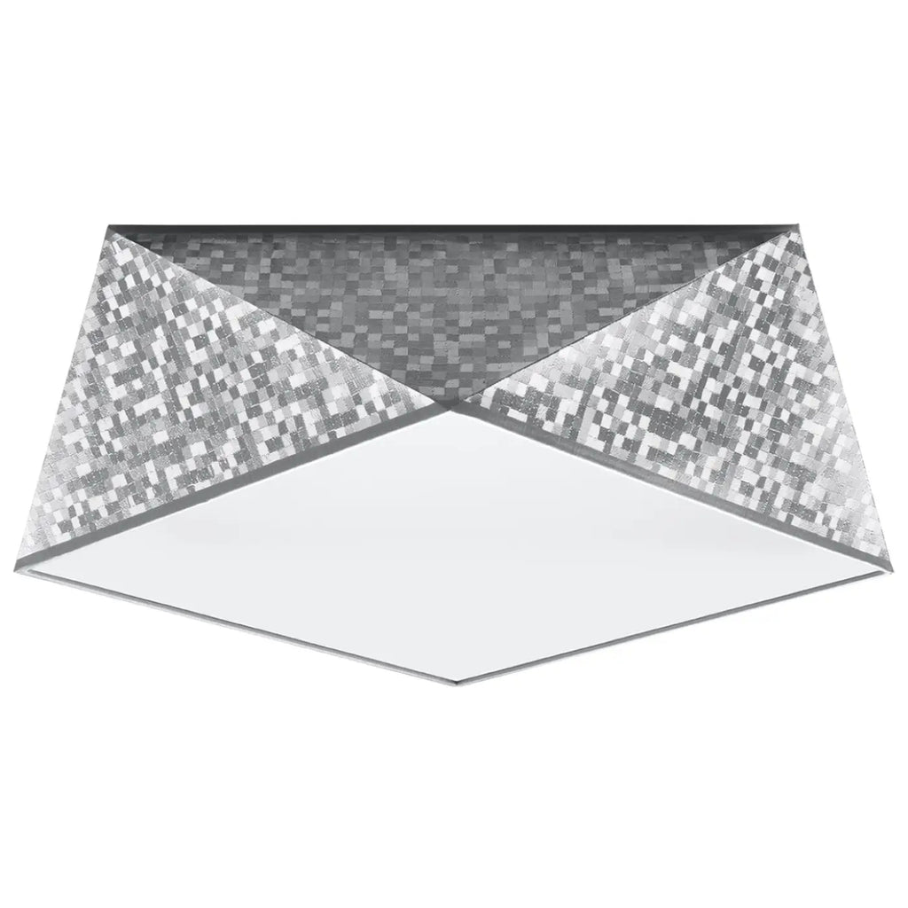 Plafonnier géométrique à facettes façon origami, trois tailles