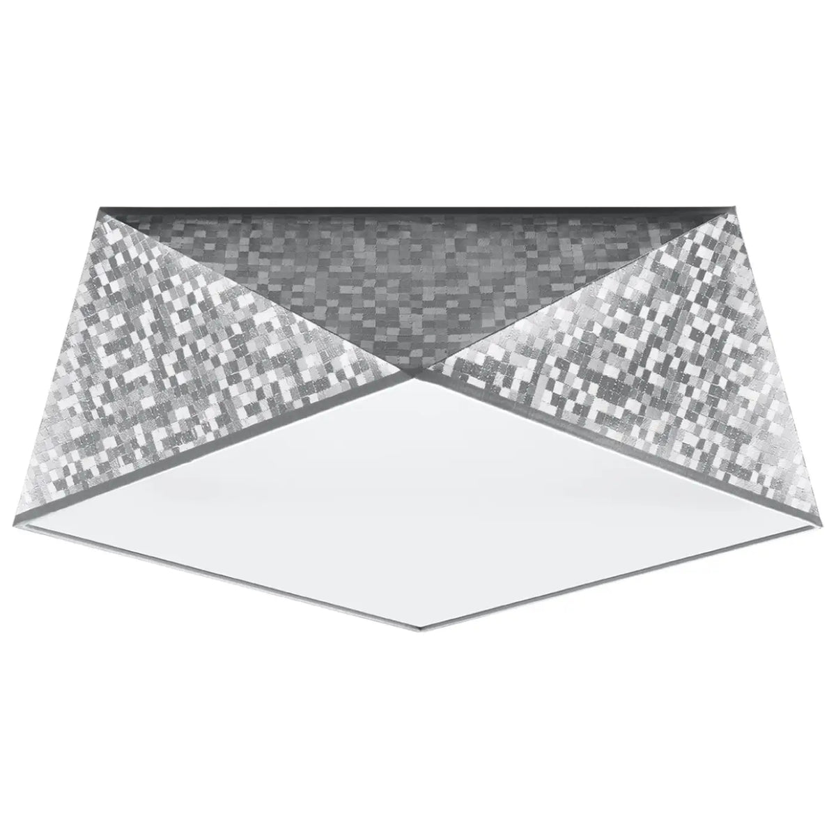 Plafonnier géométrique à facettes façon origami, trois tailles