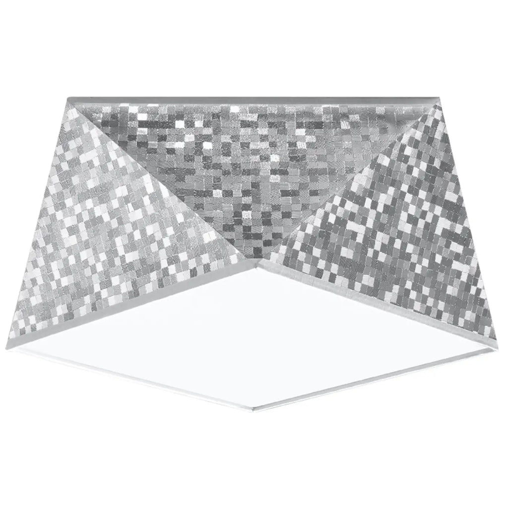 Plafonnier géométrique à facettes façon origami, trois tailles