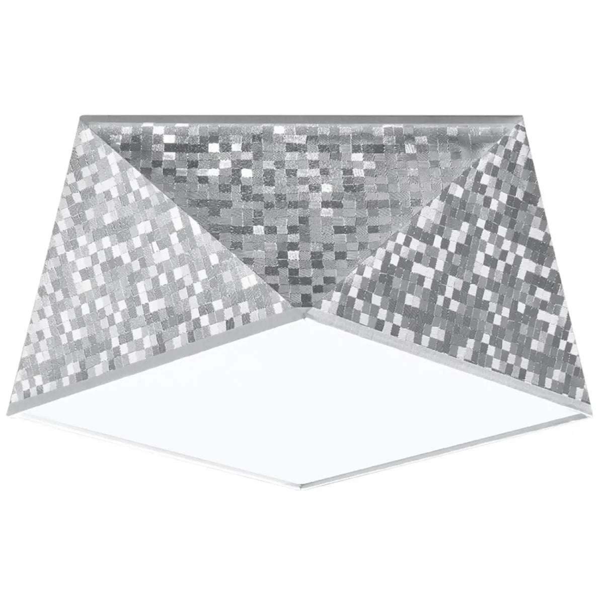 Plafonnier géométrique à facettes façon origami, trois tailles