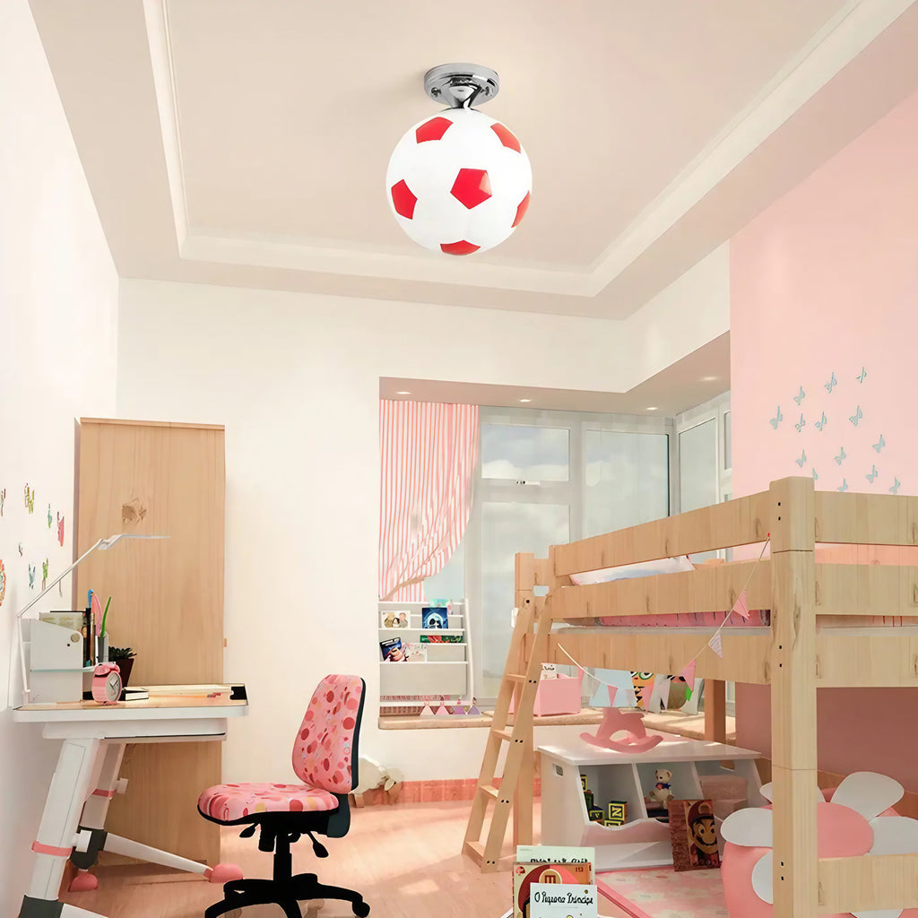 Plafonnier LED ballon de football pour chambre d'enfant
