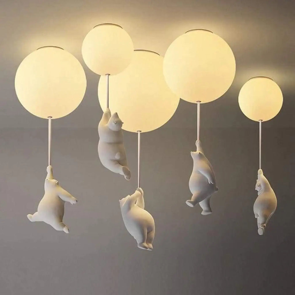 Plafonnier ballon, cinq modèles au choix