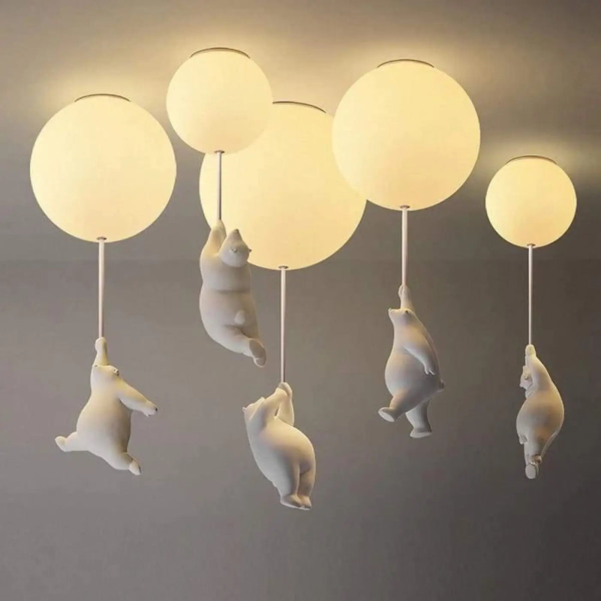 Plafonnier ballon, cinq modèles au choix