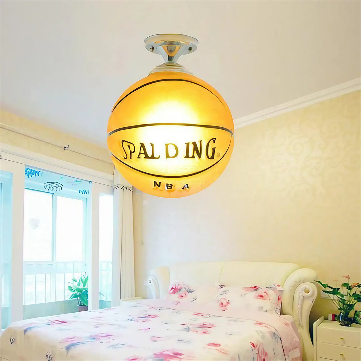 Plafonnier LED ballon de football pour chambre d'enfant