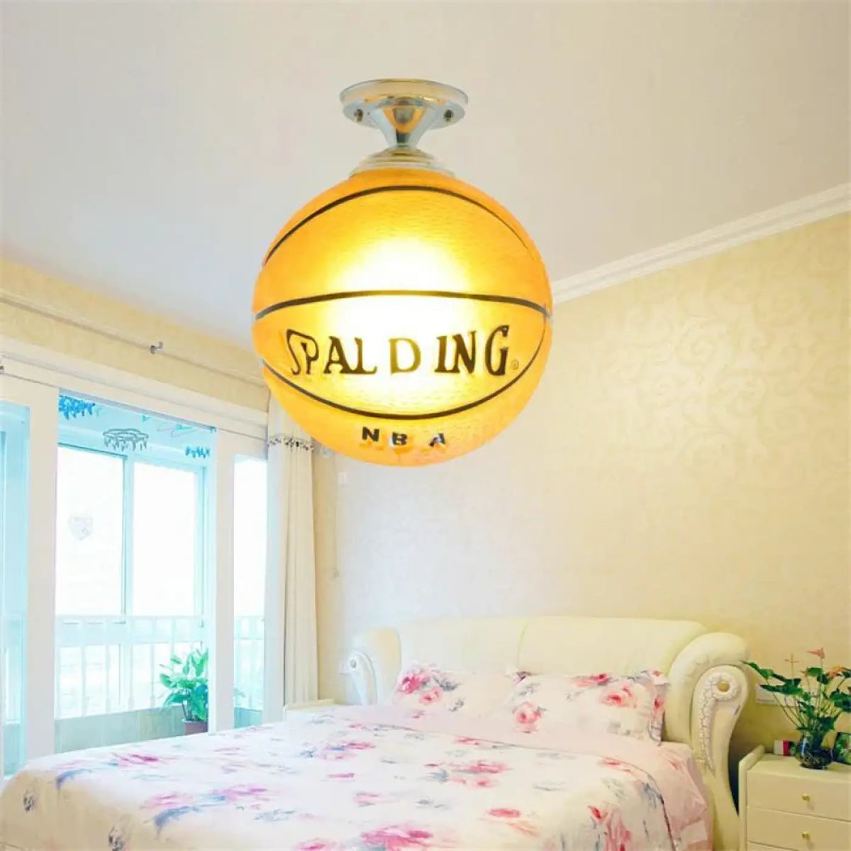 Plafonnier LED ballon de football pour chambre d'enfant
