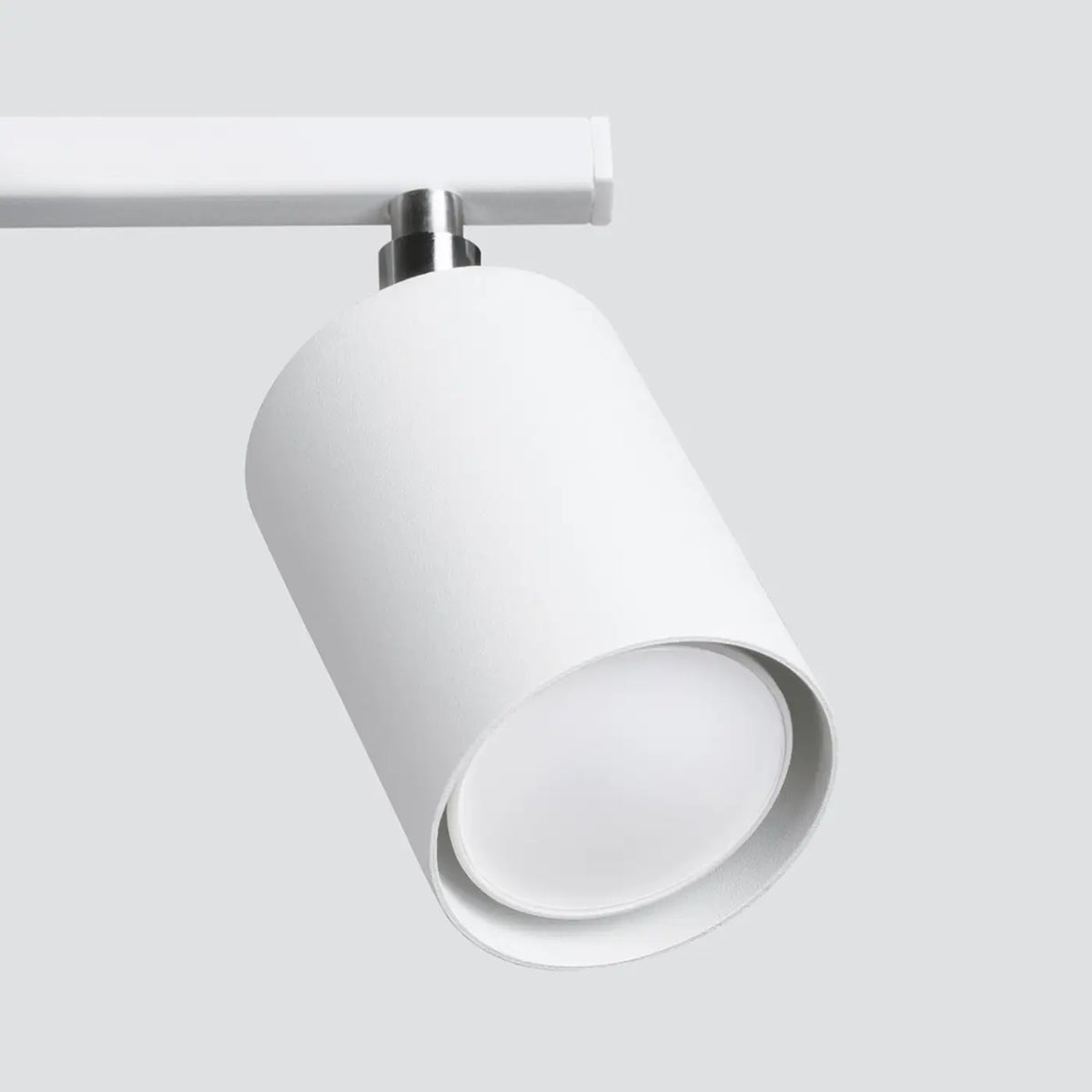 Plafonnier barre à spots orientables en acier, de 2 à 6 spots