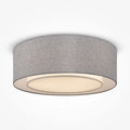 Plafonnier abat-jour en tissu, cylindre de 52 cm, 3 x E27, gris