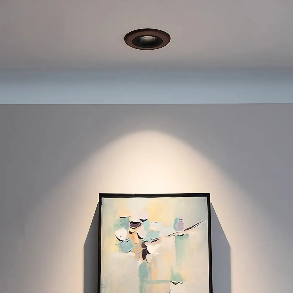 Plafonnier en bois noir, ligne moderne