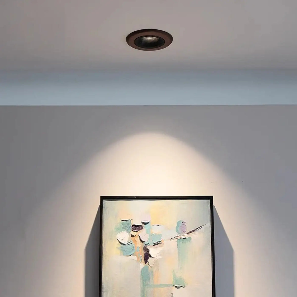 Plafonnier en bois noir, ligne moderne