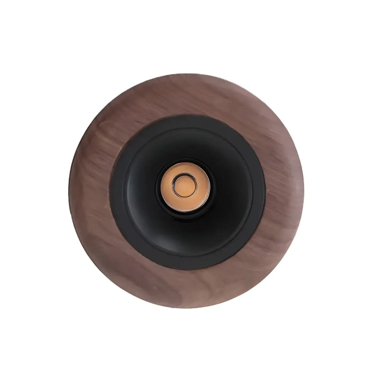 Plafonnier en bois noir, ligne moderne