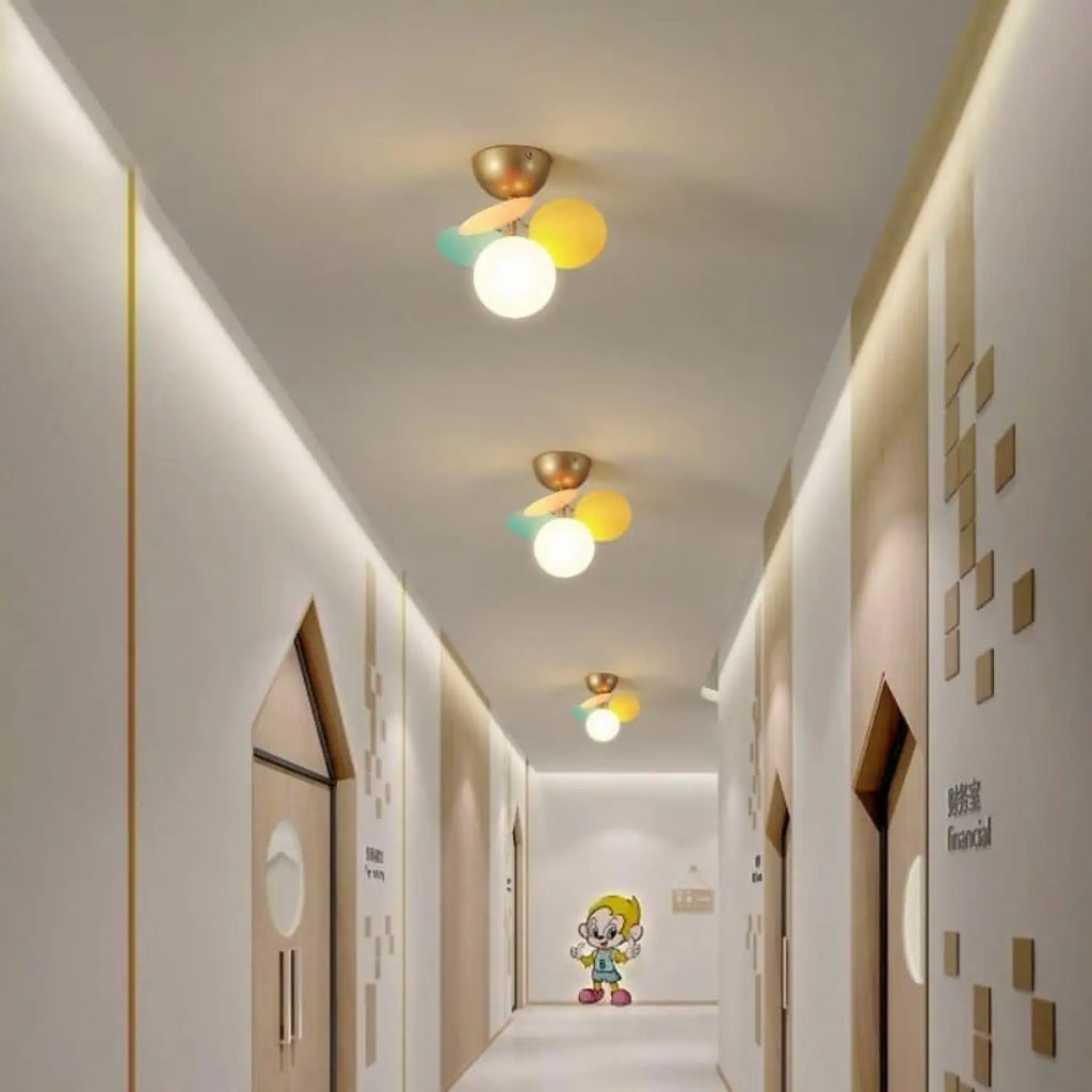 Plafonnier à boules lumineuses, quatre tailles de S à XL