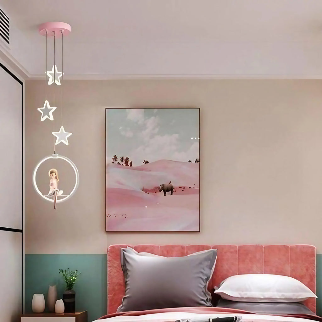 Plafonnier pour chambre de fillette, taille S ou M