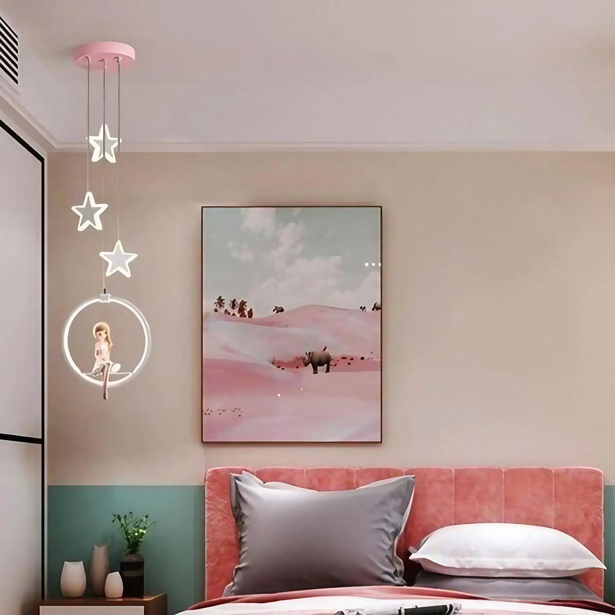 Plafonnier pour chambre de fillette, taille S ou M