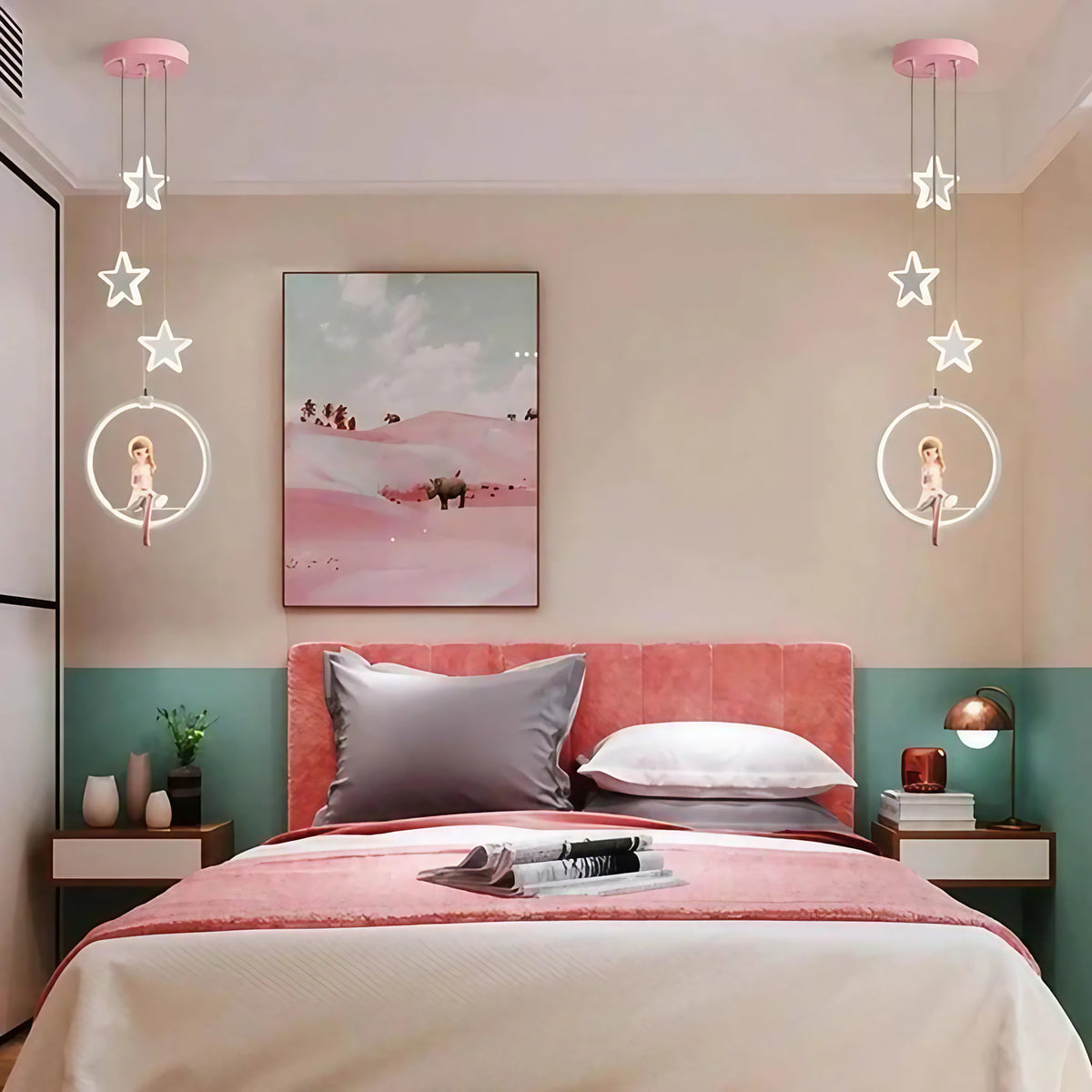 Plafonnier pour chambre de fillette, taille S ou M