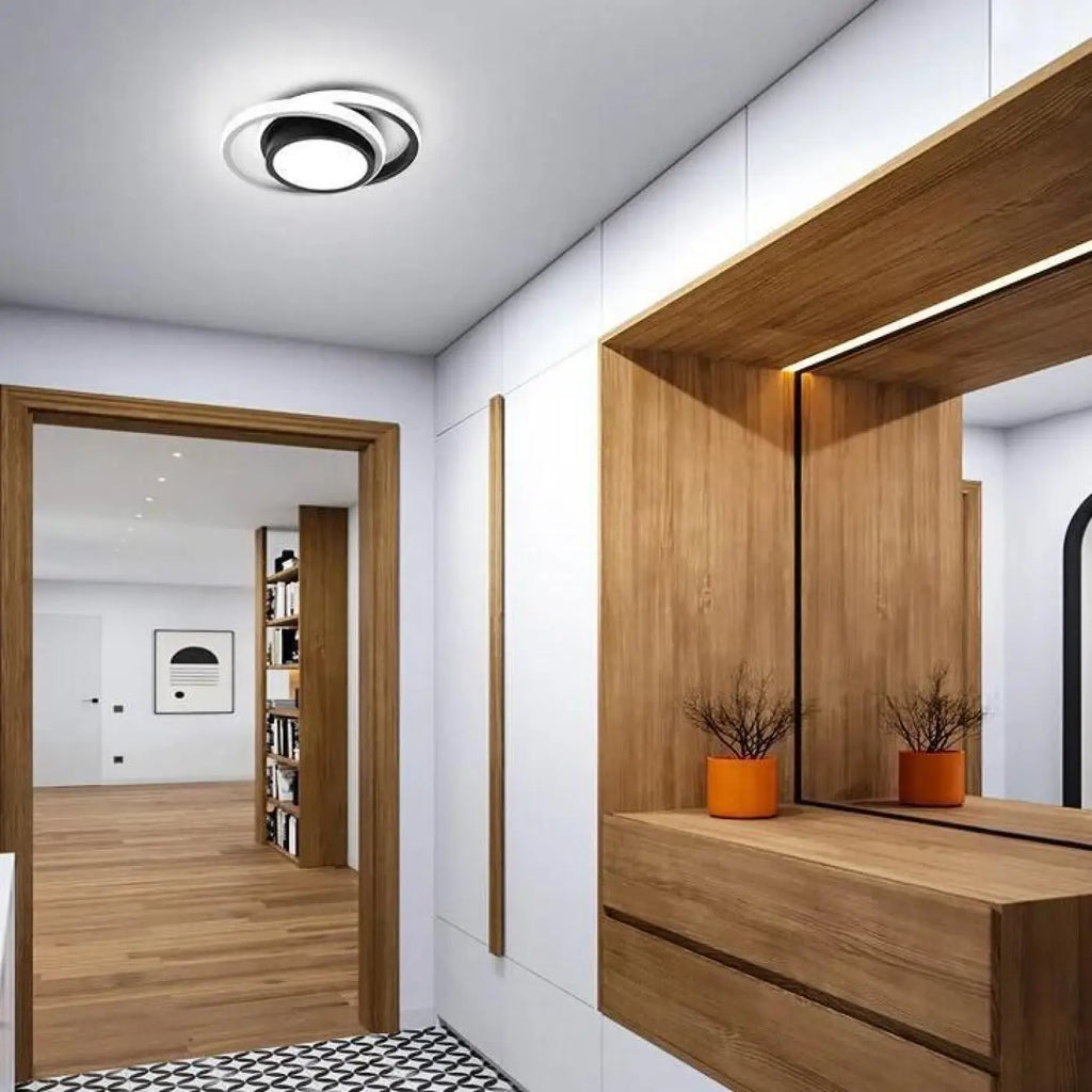 Plafonnier pour couloir et entrée, ligne sobre