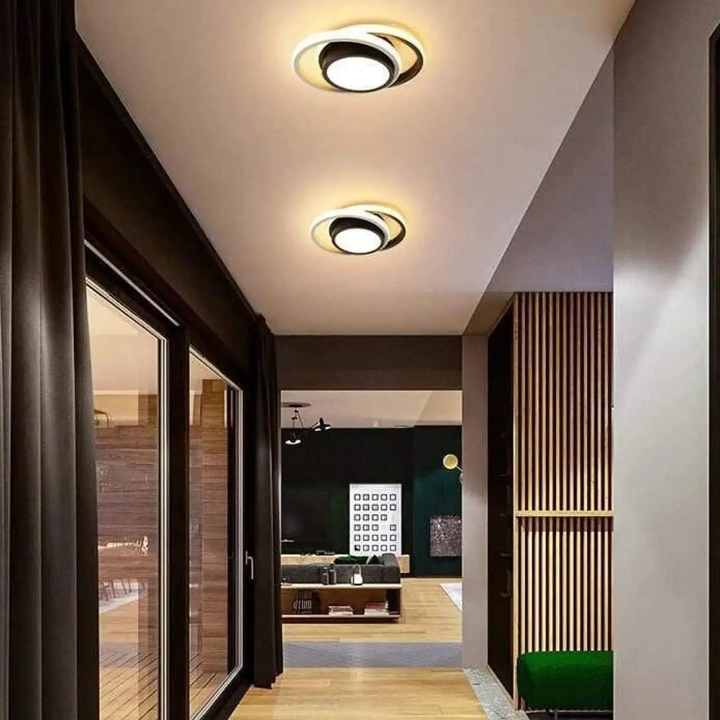 Plafonnier pour couloir et entrée, ligne sobre