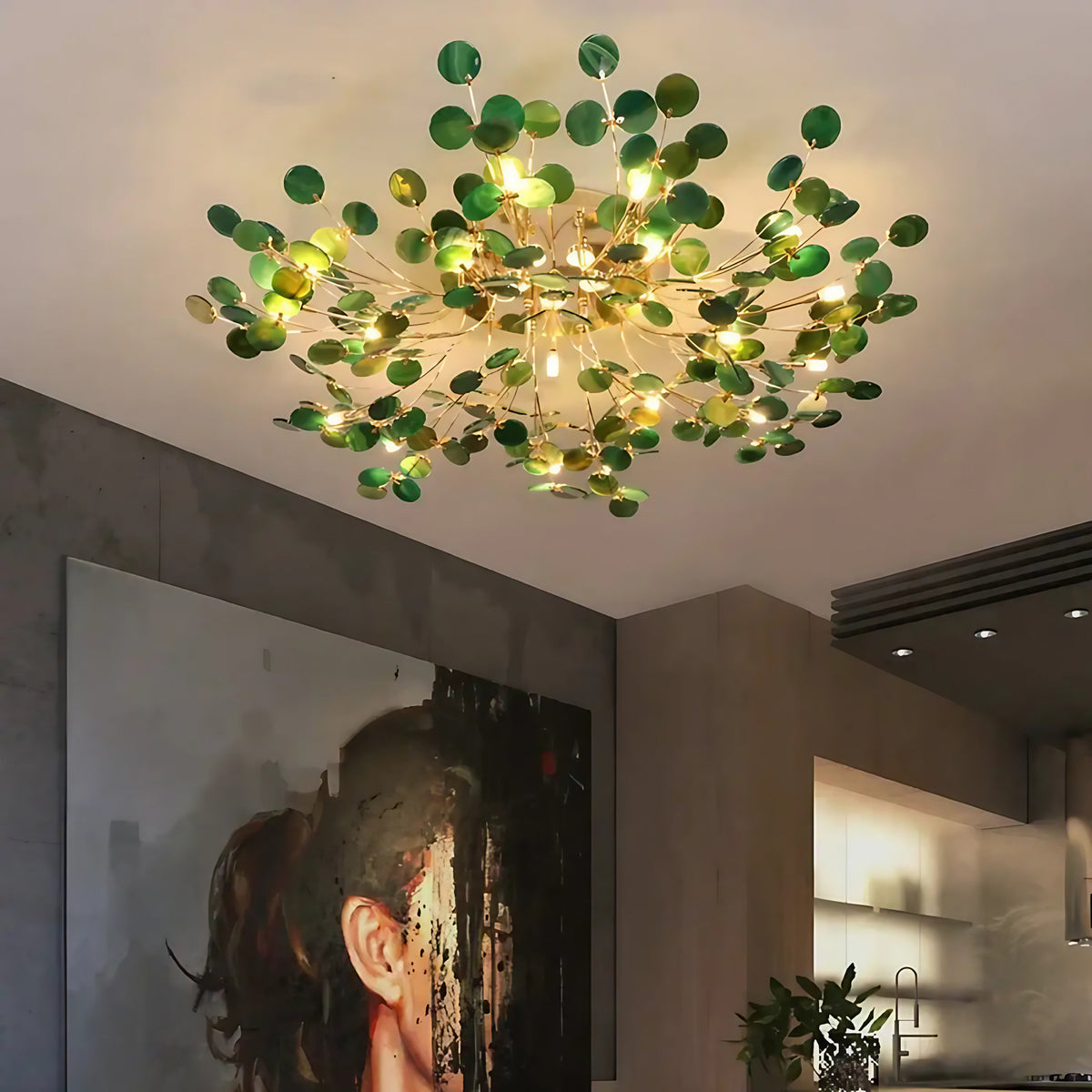 Plafonnier créatif multicolore pour salon, tailles S, M et L