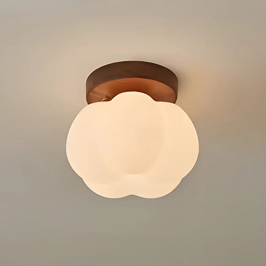 Plafonnier nuage au style nordique, beige ou marron