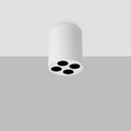 Spot en saillie LED cylindre en aluminium, 9 W, blanc ou noir, blanc