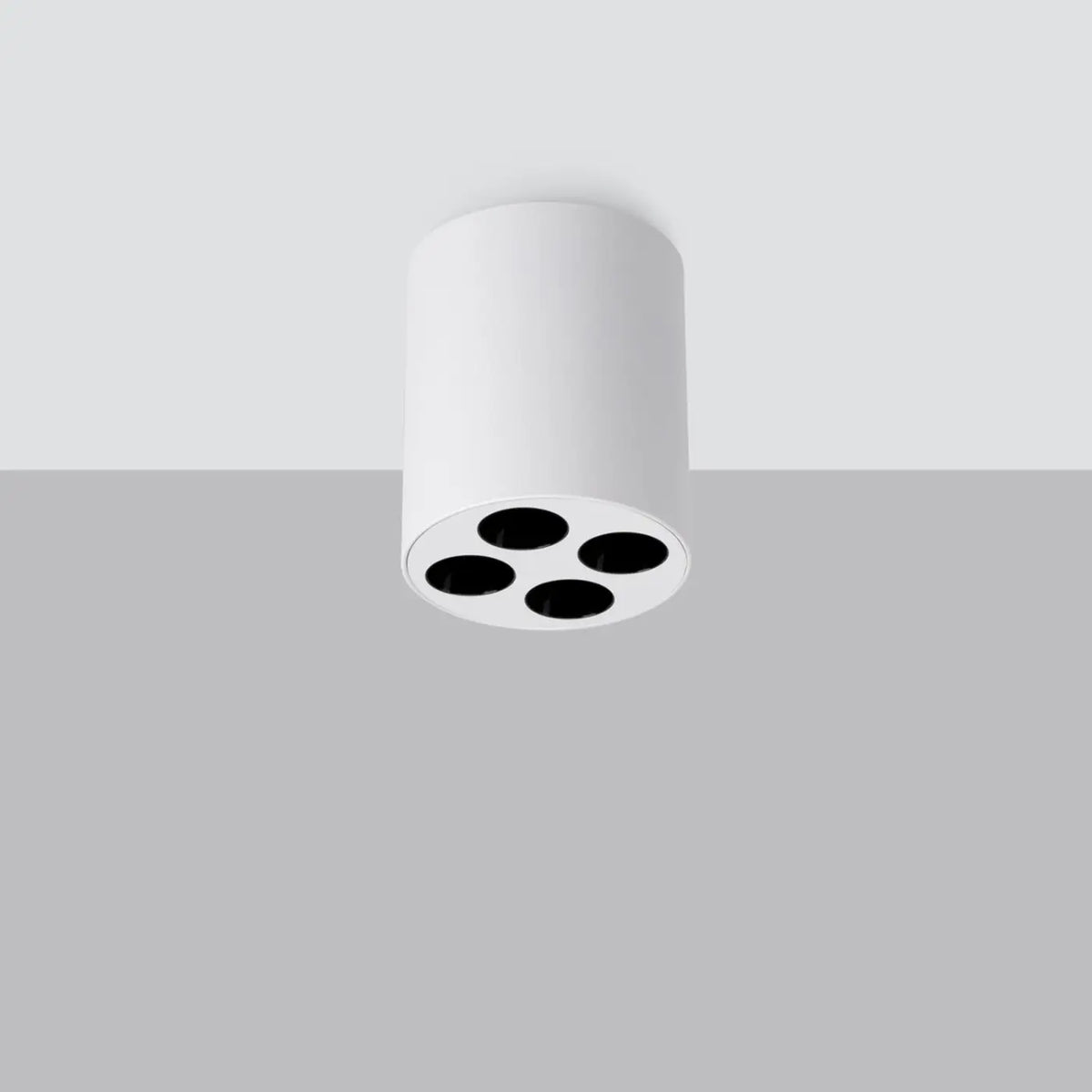 Spot en saillie LED cylindre en aluminium, 9 W, blanc ou noir, blanc