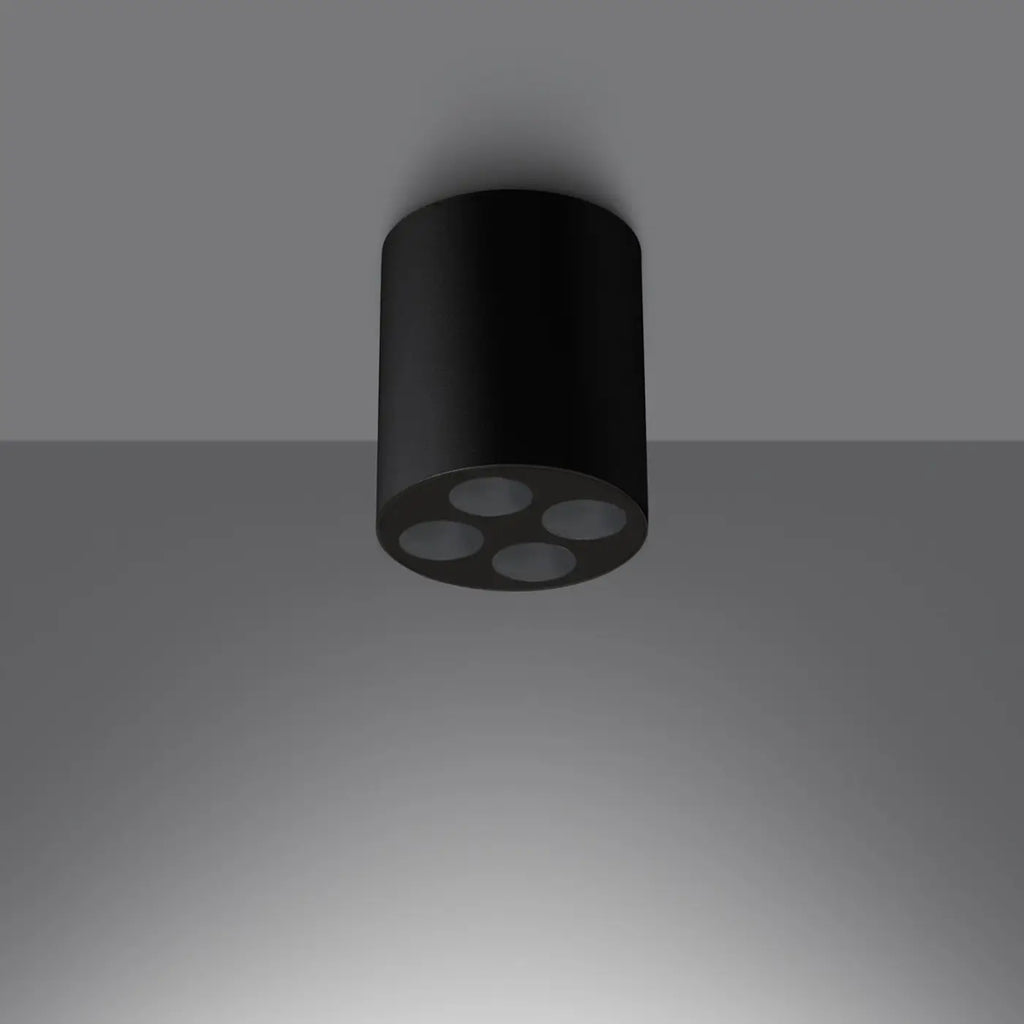 Spot en saillie LED cylindre en aluminium, 9 W, blanc ou noir