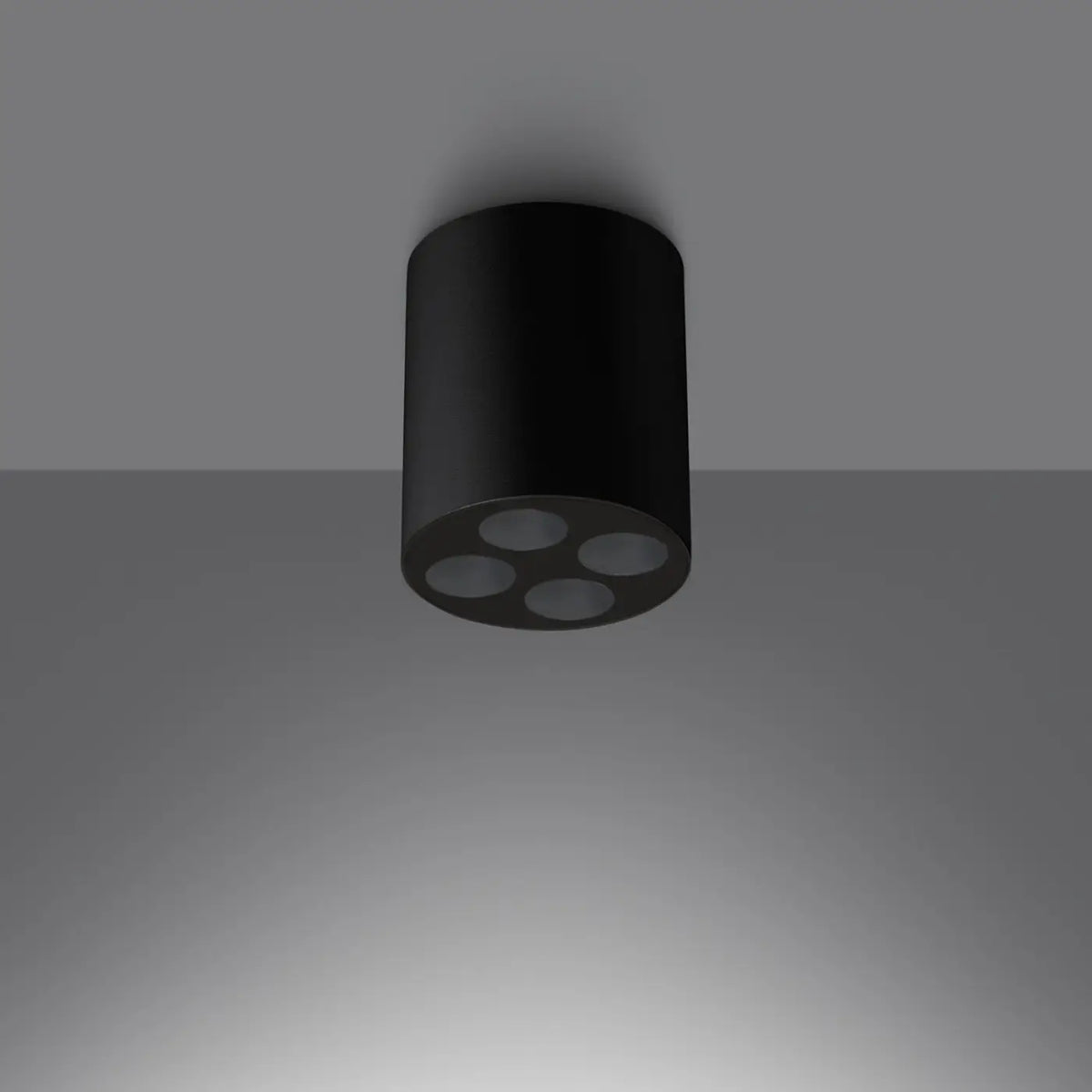 Spot en saillie LED cylindre en aluminium, 9 W, blanc ou noir