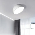 Plafonnier LED demi-sphère, blanc ou noir, tailles S et M, blanc