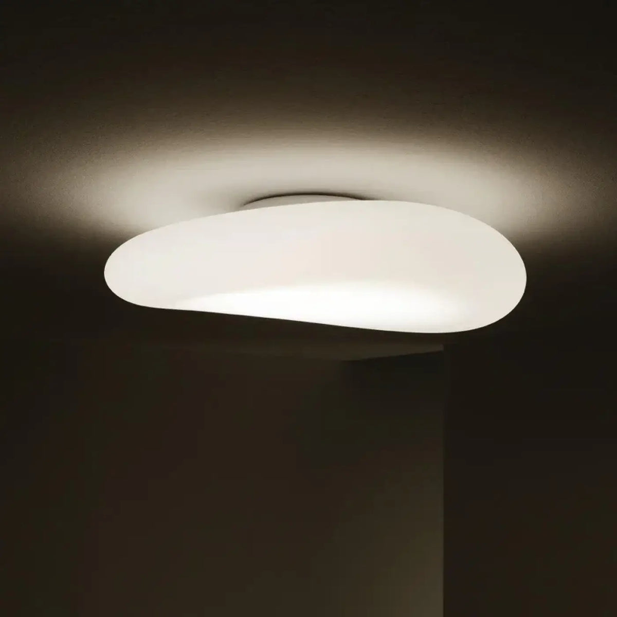 Plafonnier LED rond blanc, quatre tailles S à XL