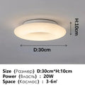 Plafonnier LED rond blanc, quatre tailles S à XL