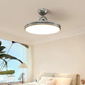 Plafonnier rond design, argenté, blanc ou vert, tailles S et M, argenté