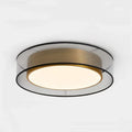 Plafonnier rond à contour transparent, tailles S, M ou L