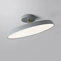 Plafonnier rond scandinave à silhouette fine, trois coloris, gris