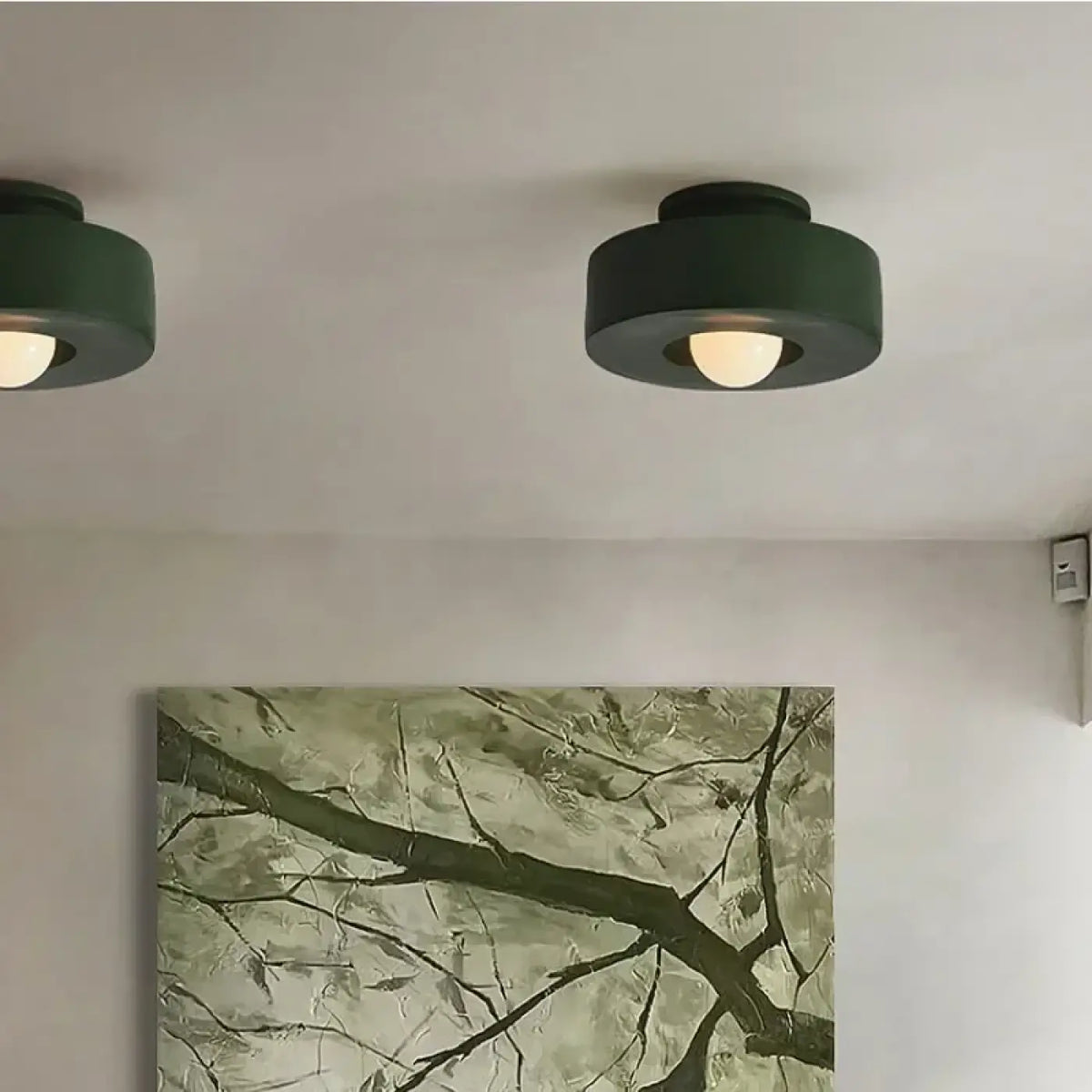 Plafonnier contemporain esprit terracotta, noir, rouge ou vert