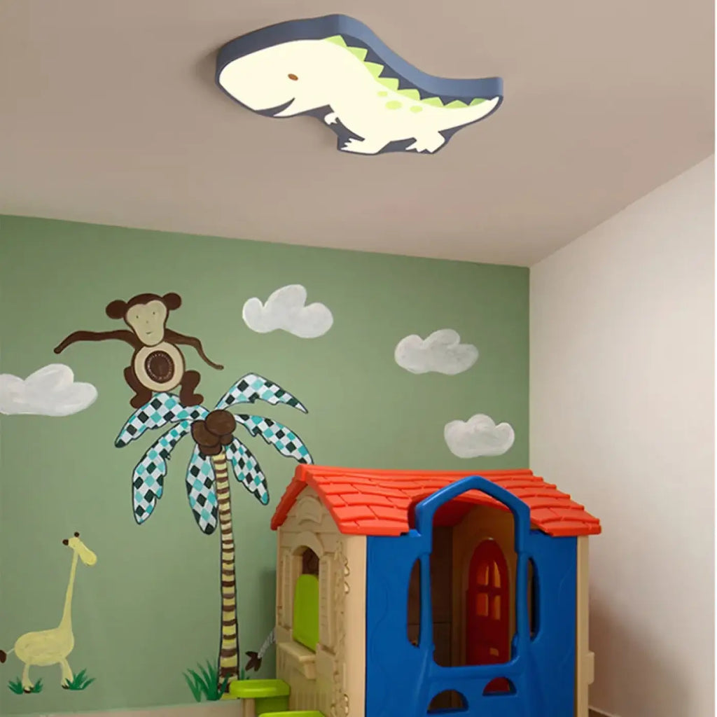 Plafonnier dinosaure pour chambre d'enfant, trois coloris