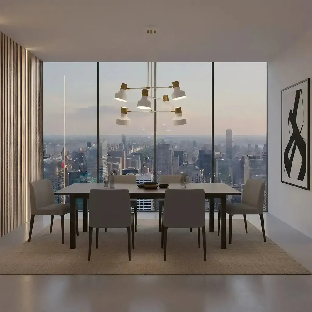 Plafonnier 3 lumières blanc et doré en aluminium, culots E27