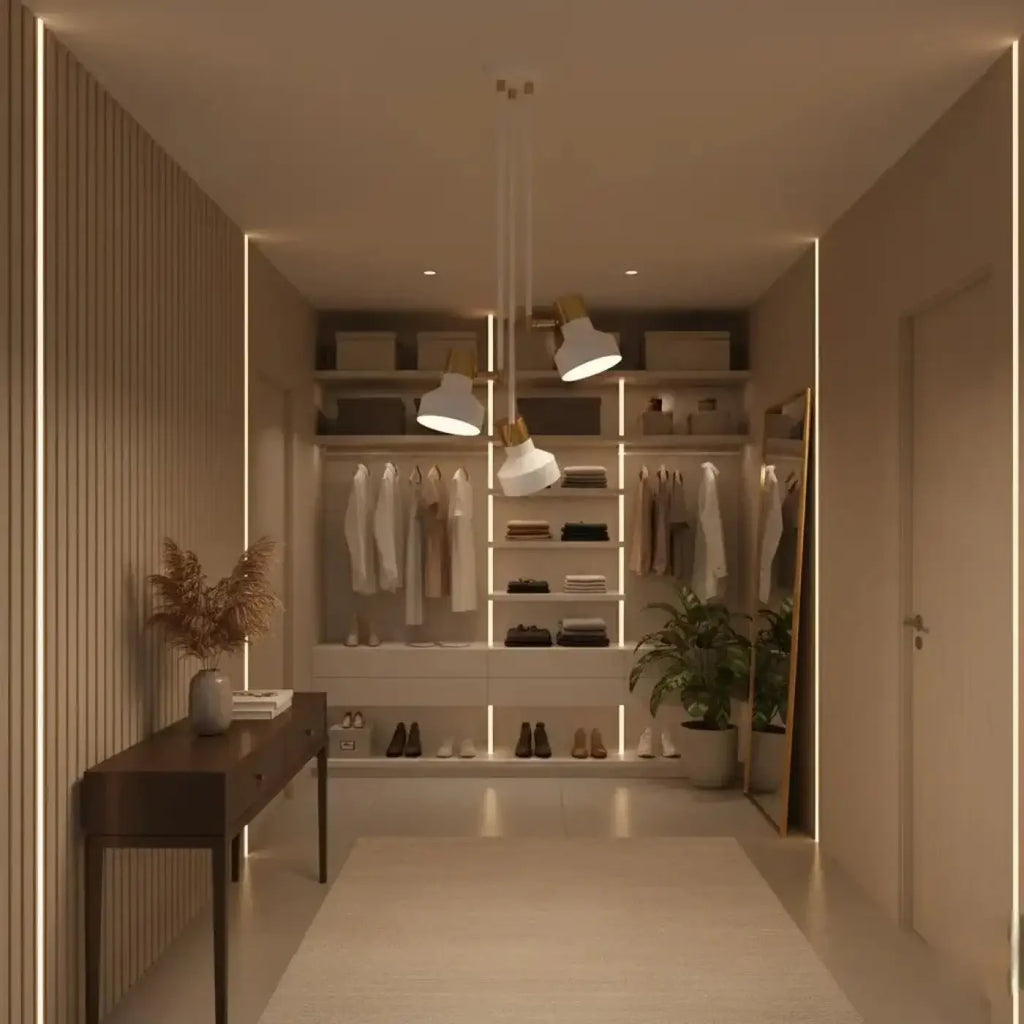 Plafonnier 3 lumières blanc et doré en aluminium, culots E27