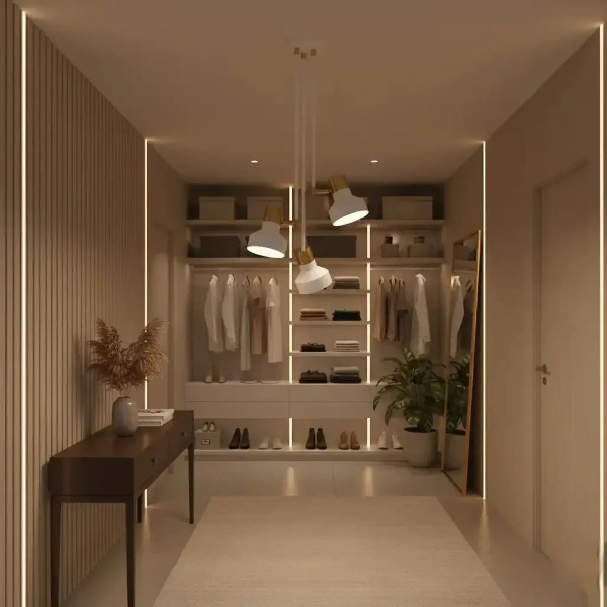Plafonnier 3 lumières blanc et doré en aluminium, culots E27