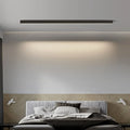 Plafonnier LED linéaire encastré, noir ou blanc, sept tailles, noir