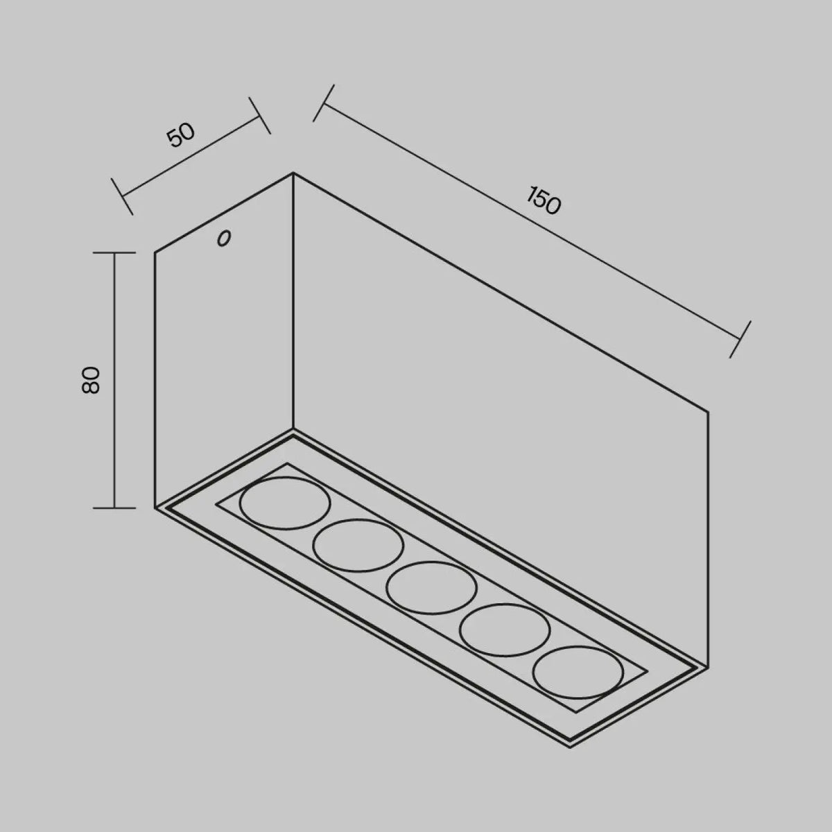 Plafonnier extérieur LED en métal graphite pour porche, IP54