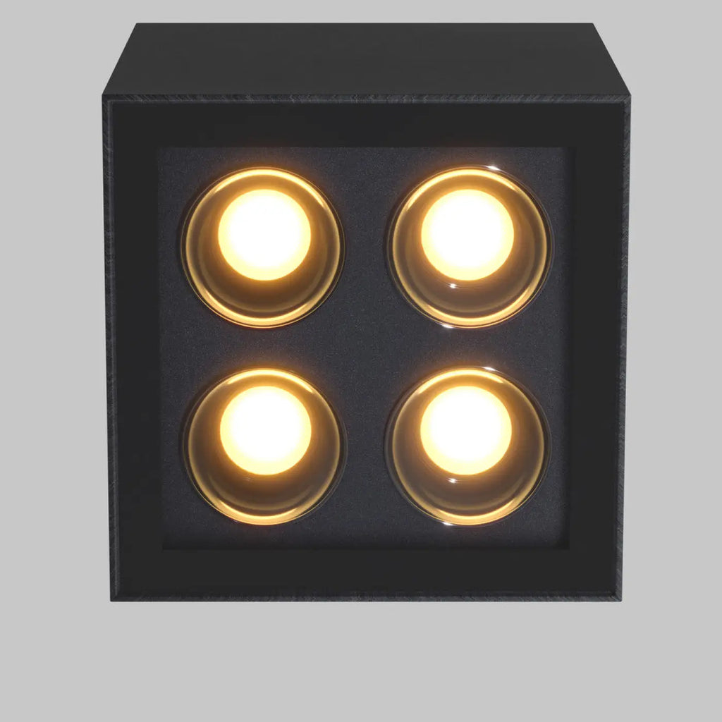 Plafonnier extérieur LED en métal graphite pour porche, IP54