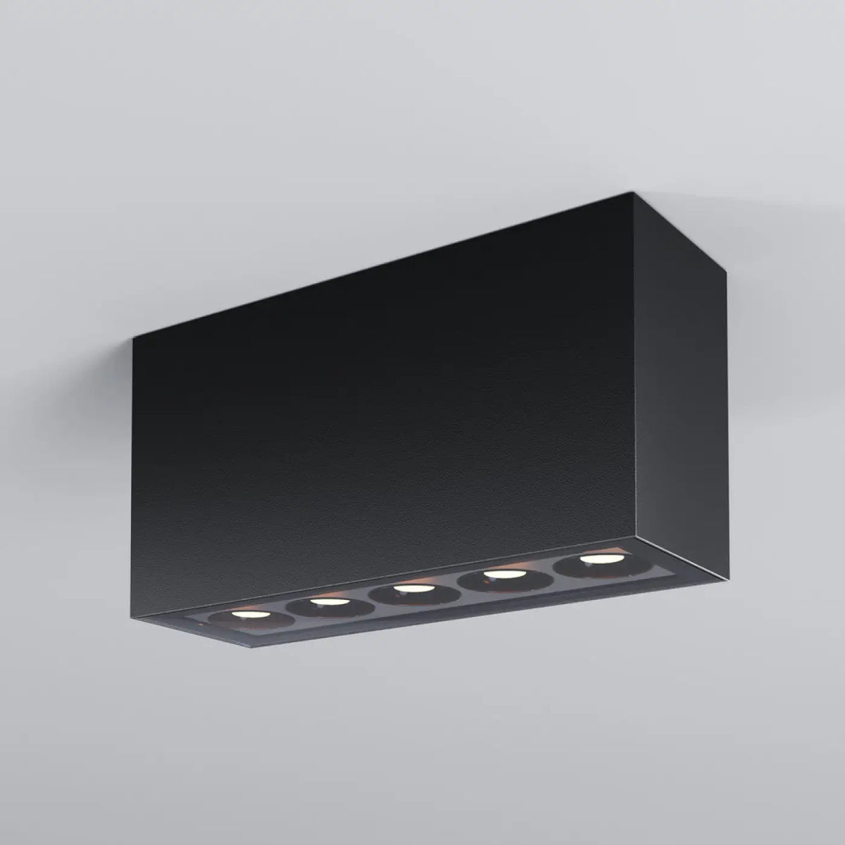 Plafonnier extérieur LED en métal graphite pour porche, IP54