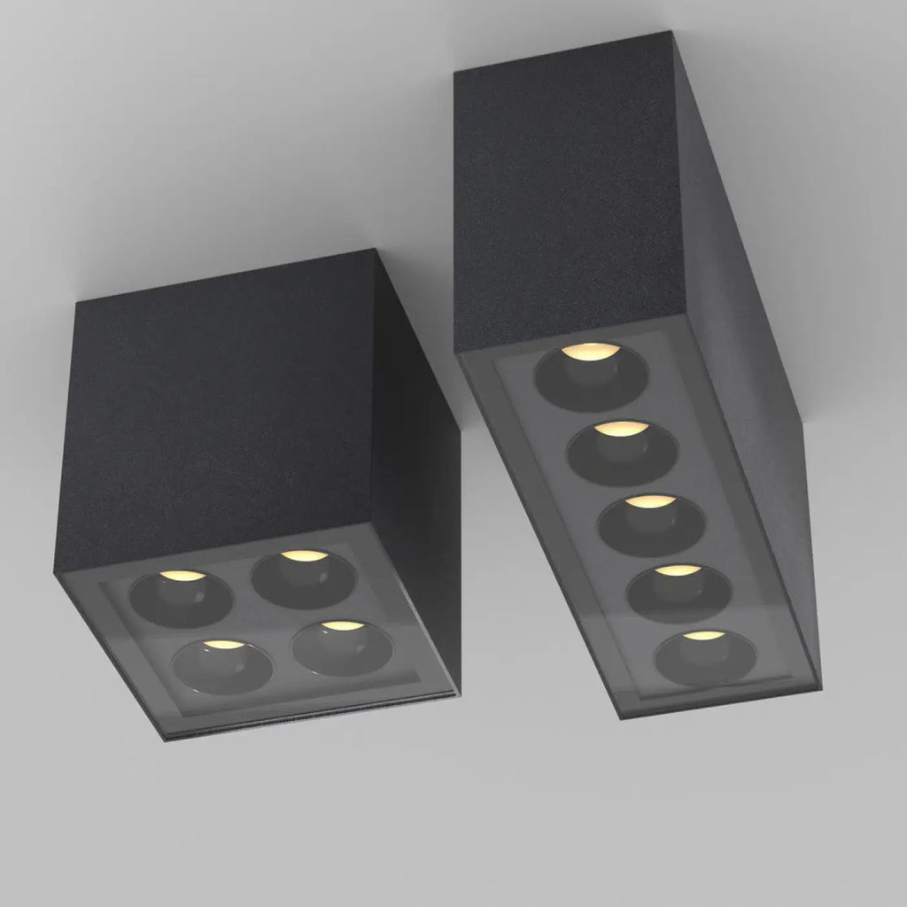 Plafonnier extérieur LED en métal graphite pour porche, IP54