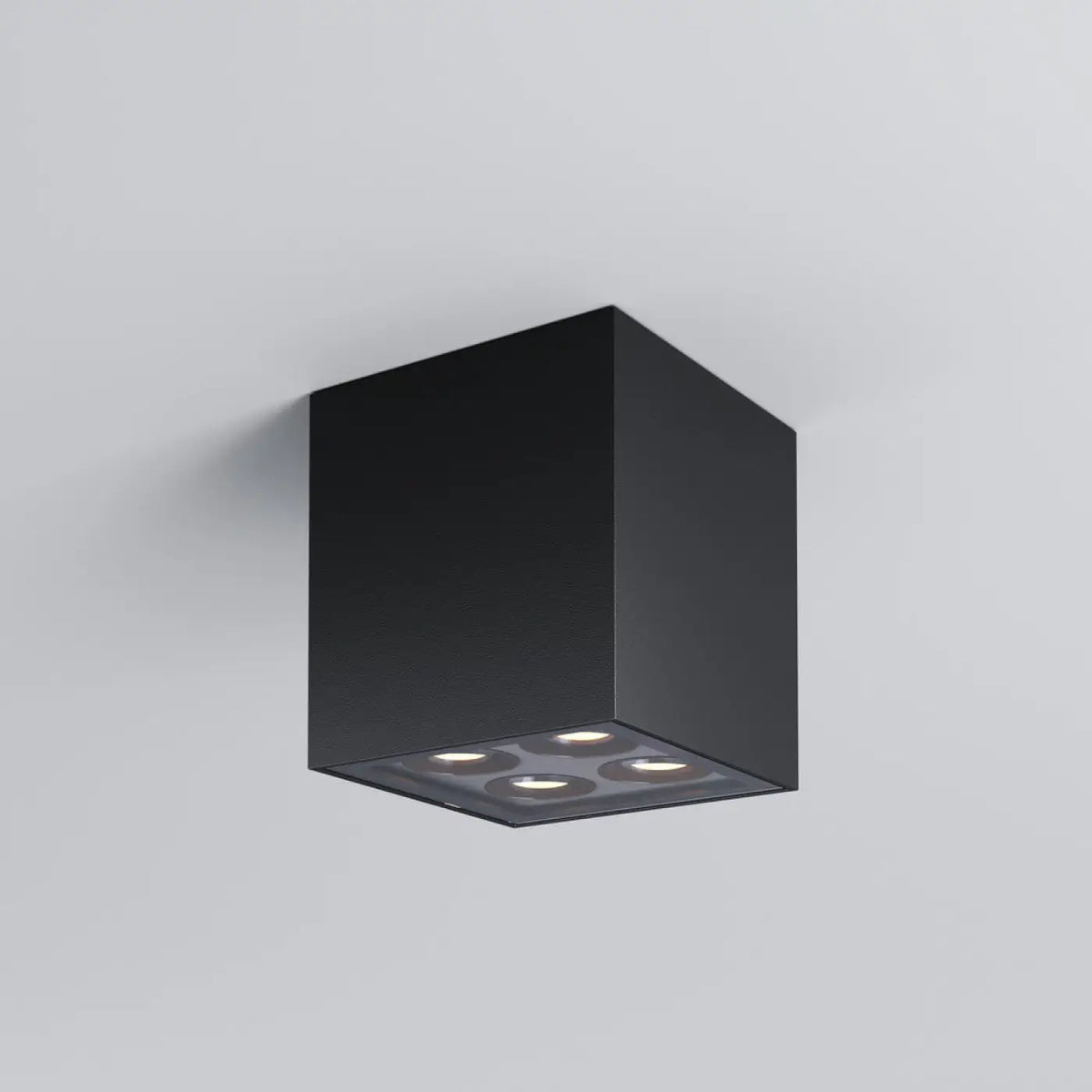 Plafonnier extérieur LED en métal graphite pour porche, IP54